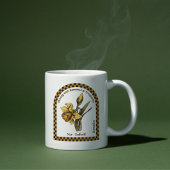 Gepersonaliseerde Maart Geboortemaand Bloem Koffiemok