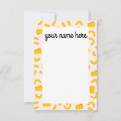 Gepersonaliseerde Mac en Kaas Notecards Bedankkaart (Voorkant)