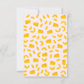 Gepersonaliseerde Mac en Kaas Notecards Bedankkaart (Achterkant)