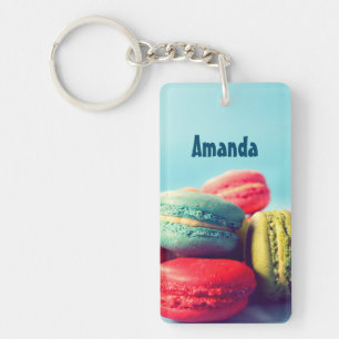 Gepersonaliseerde Macarons Cookies Sleutelhanger L