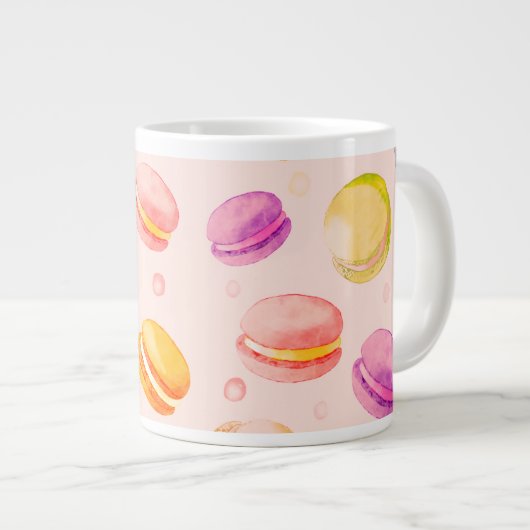 Gepersonaliseerde Macarons Waterverf Mok (Voorkant rechts)