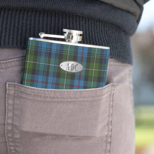 Gepersonaliseerde MacKenzie Tartan Mannen Flask He Heupfles (Voorbeeld)