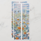 Gepersonaliseerde madeliefjes met naam twee Bladwi (Voorkant / Achterkant)