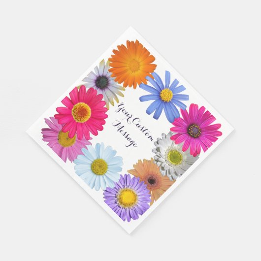 gepersonaliseerde madeliefjes servetten (Hoek)