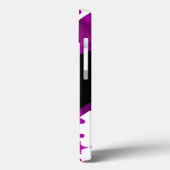  gepersonaliseerde magenta girly patroon Case-Mate iPhone case (Achterkant / Links)