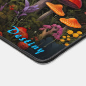 Gepersonaliseerde Magic Mushroom Forest Desk Mat (Hoek)