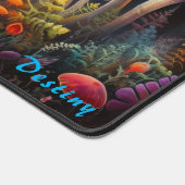 Gepersonaliseerde Magic Mushroom Forest Desk Mat (Hoek)