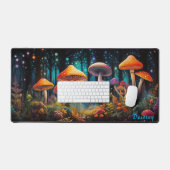 Gepersonaliseerde Magic Mushroom Forest Desk Mat (Keyboard & Muis)