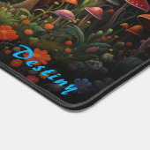 Gepersonaliseerde Magic Mushroom Forest Desk Mat (Hoek)