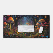 Gepersonaliseerde Magic Mushroom Forest Desk Mat (Keyboard & Muis)