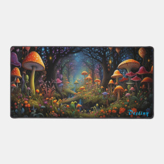 Gepersonaliseerde Magic Mushroom Forest Desk Mat