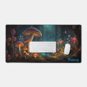 Gepersonaliseerde Magic Mushroom Forest Desk Mat (Keyboard & Muis)