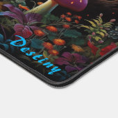 Gepersonaliseerde Magic Mushroom Forest Desk Mat (Hoek)