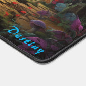 Gepersonaliseerde Magic Mushroom Forest Desk Mat (Hoek)