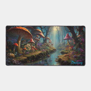 Gepersonaliseerde Magic Mushroom Forest Desk Mat