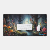 Gepersonaliseerde Magic Mushroom Forest Desk Mat (Keyboard & Muis)