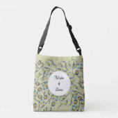 Gepersonaliseerde Magic Olive Waterverf Handgeschi Crossbody Tas (Achterkant)