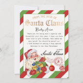 Gepersonaliseerde magische brief van Santa Printab Kaart (Voorkant)