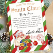 Gepersonaliseerde magische brief van Santa Printab Kaart