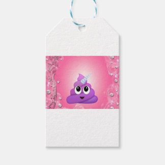Gepersonaliseerde Magische Eenhoorn Poop Emoji Cadeaulabel