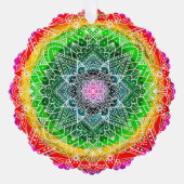 Gepersonaliseerde Magische Kerstmis Mandala Ornament Kaart (Voorkant)