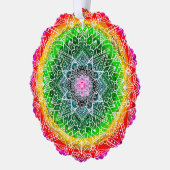 Gepersonaliseerde Magische Kerstmis Mandala Ornament Kaart (Links)