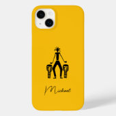 Gepersonaliseerde, magische Silhouette Drummer Case-Mate iPhone Case (Achterkant)