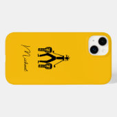 Gepersonaliseerde, magische Silhouette Drummer Case-Mate iPhone Case (Achterkant (horizontaal))