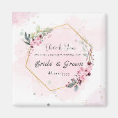 Gepersonaliseerde magneet bruiloft gunsten voor ga (Voorkant)