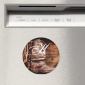 Gepersonaliseerde magneet Cowboy laarzen schuur ho (Insitu (Vaatwasser))