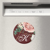 Gepersonaliseerde magneet geometrische tuin Roos (Insitu (Vaatwasser))