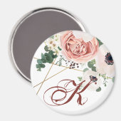 Gepersonaliseerde Magneet Geometrische Tuin Roos A (Voorkant / Achterkant)
