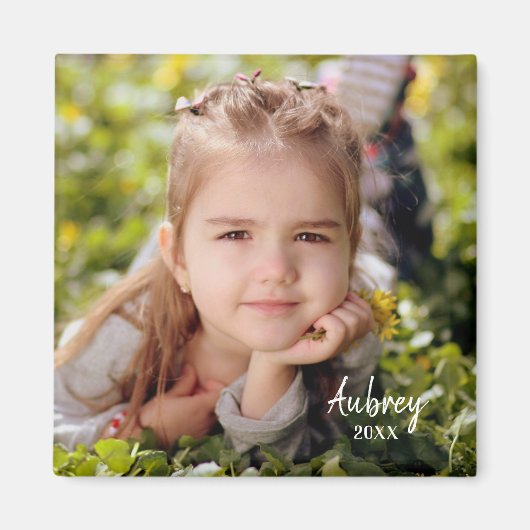 Gepersonaliseerde magneet met foto (Voorkant)