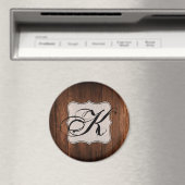 Gepersonaliseerde magneet schuur hout land rustiek (Insitu (Vaatwasser))