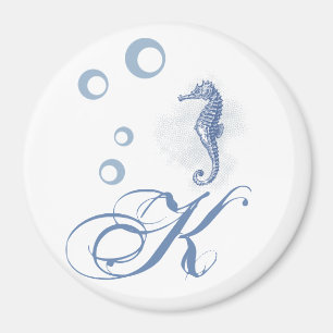 Gepersonaliseerde magneet Seahorse Ocean Beach Wat