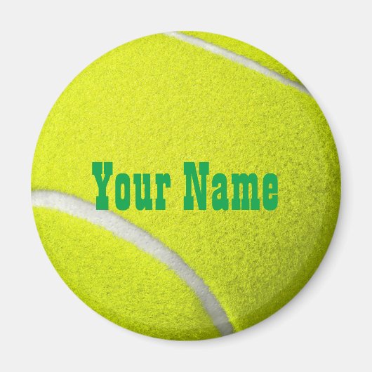 Gepersonaliseerde magneet tennisbal (Voorkant)