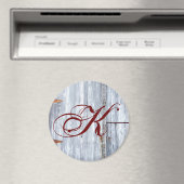 Gepersonaliseerde Magneet Wit Wassen Hout Schuur D (Insitu (Vaatwasser))