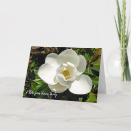 Gepersonaliseerde Magnolia Notitiekaarten