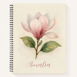 Gepersonaliseerde  Magnolia Spiral Notitieboek