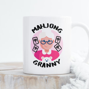 Gepersonaliseerde mahjong granny koffiemok