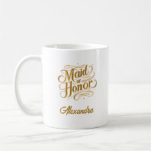 Gepersonaliseerde Maid of Honor Mok Gift - Aangepa