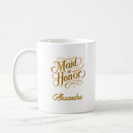 Gepersonaliseerde Maid of Honor Mok Gift - Aangepa