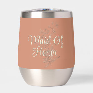 Gepersonaliseerde Maid of Honor Rustic Boho Wildfl