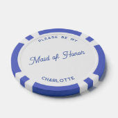 Gepersonaliseerde Maid of Honor Voorstel Poker Chips (Enkel)