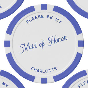 Gepersonaliseerde Maid of Honor Voorstel Poker Chips