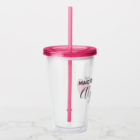 Gepersonaliseerde Maid van het Hongerbekerbek Acryl Drinkbeker (Rechts)