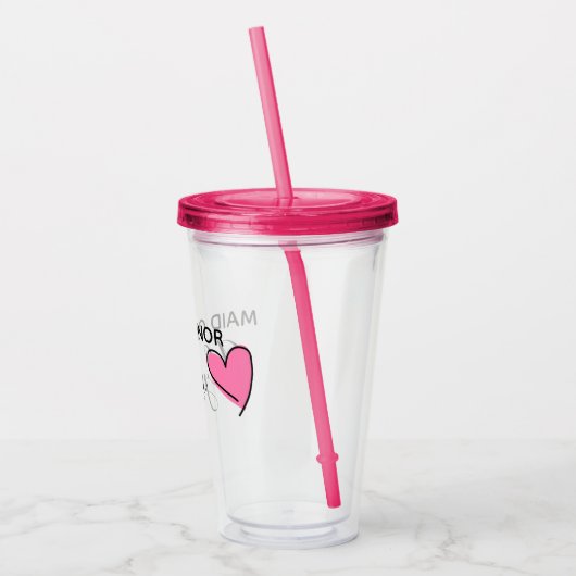 Gepersonaliseerde Maid van het Hongerbekerbek Acryl Drinkbeker (Links)