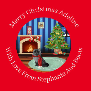 Gepersonaliseerde Maine Coon Kitty Cat Cadeaupapier