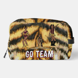 Gepersonaliseerde Majorette Dancer Maroon Tiger #1 Toilettasje