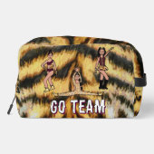 Gepersonaliseerde Majorette Dancer Maroon Tiger #2 Toilettasje (Achterkant)